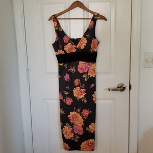 Beaded Floral Event Dress